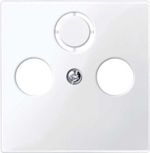 Лицевая панель Schneider Electric Merten System M для 3-м. розетки TV+R+SAT полярно-белый фото Лицевая панель Schneider Electric Merten System M для 3-м. розетки TV+R+SAT полярно-белый картинка